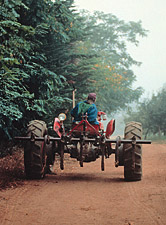 Man on tractor