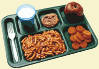 School lunch tray