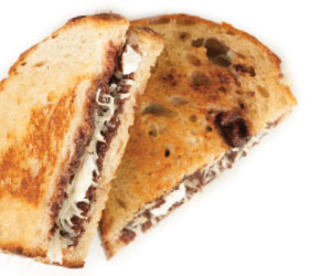 chocolate parmesan sandwich