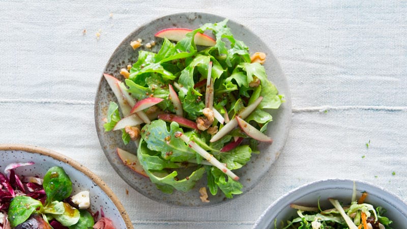 Apple and Arugula Salad with Cider Vinaigrette