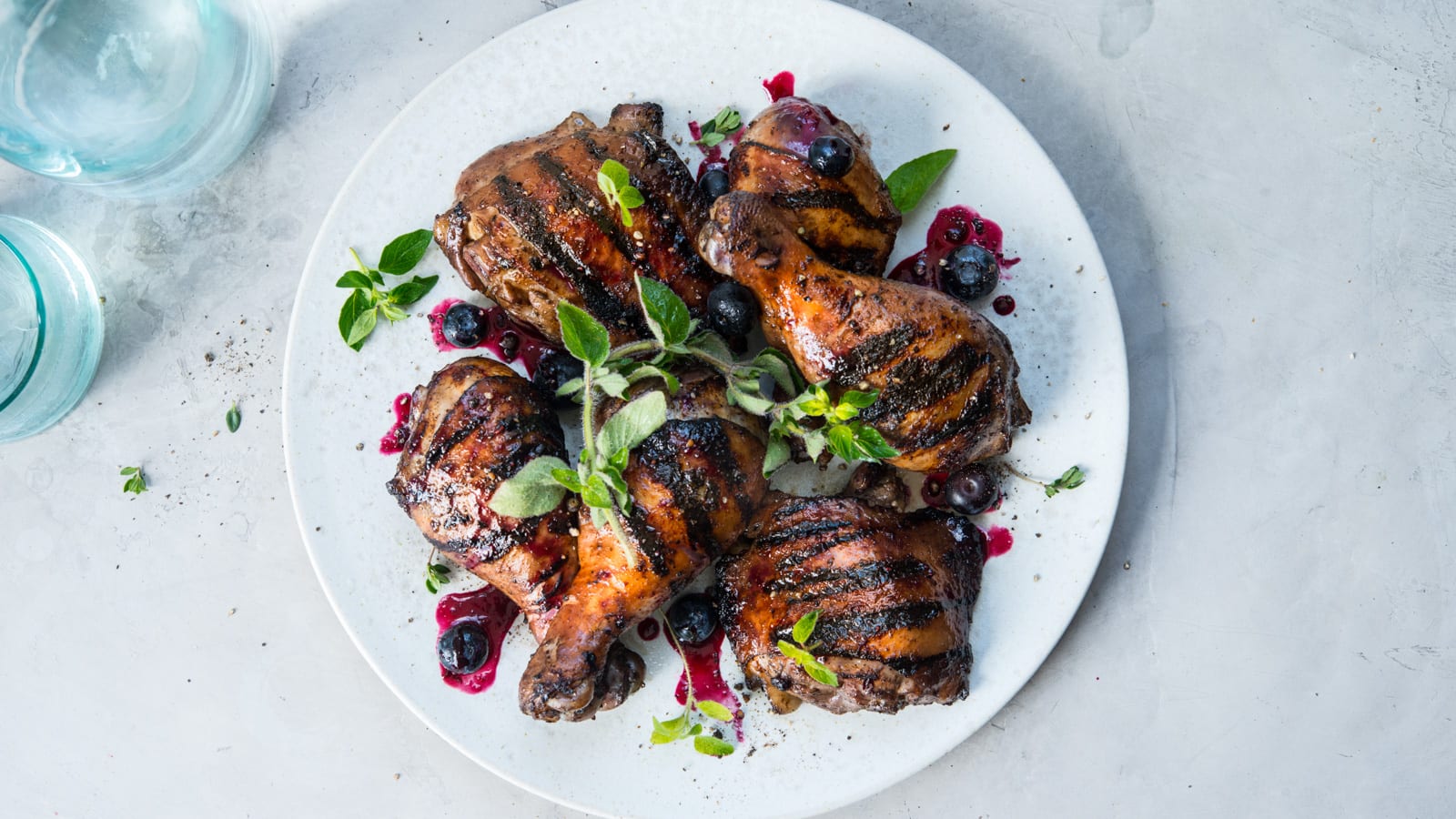 Blueberry-glazed Grilled Chicken
