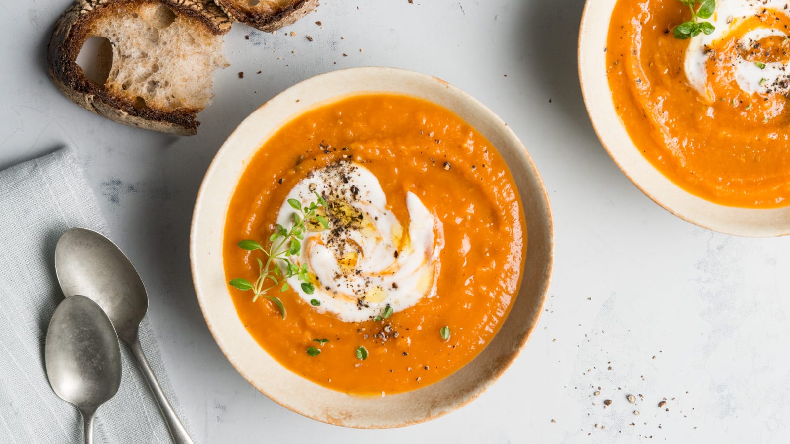 Creamy Butternut Squash and Tomato Soup