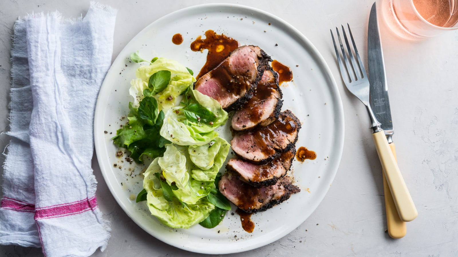 Grilled Pork Tenderloin with Coffee-Molasses Barbecue Sauce