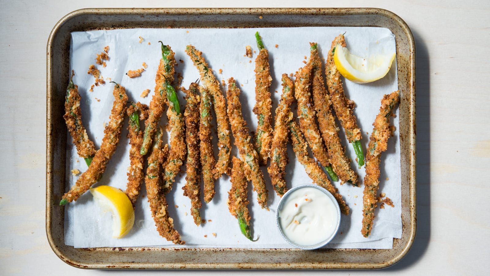 Parmesan Green Bean Fries