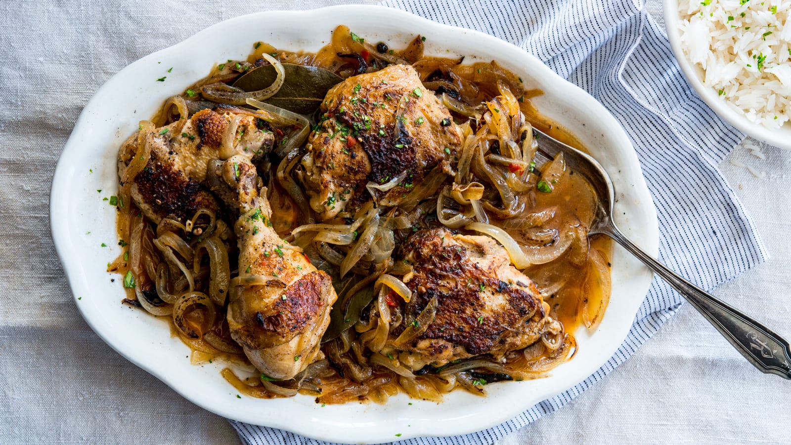 Senegalese Braised Chicken (Poulet Yassa)