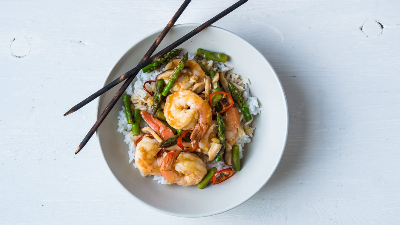 Ginger Asparagus Shrimp