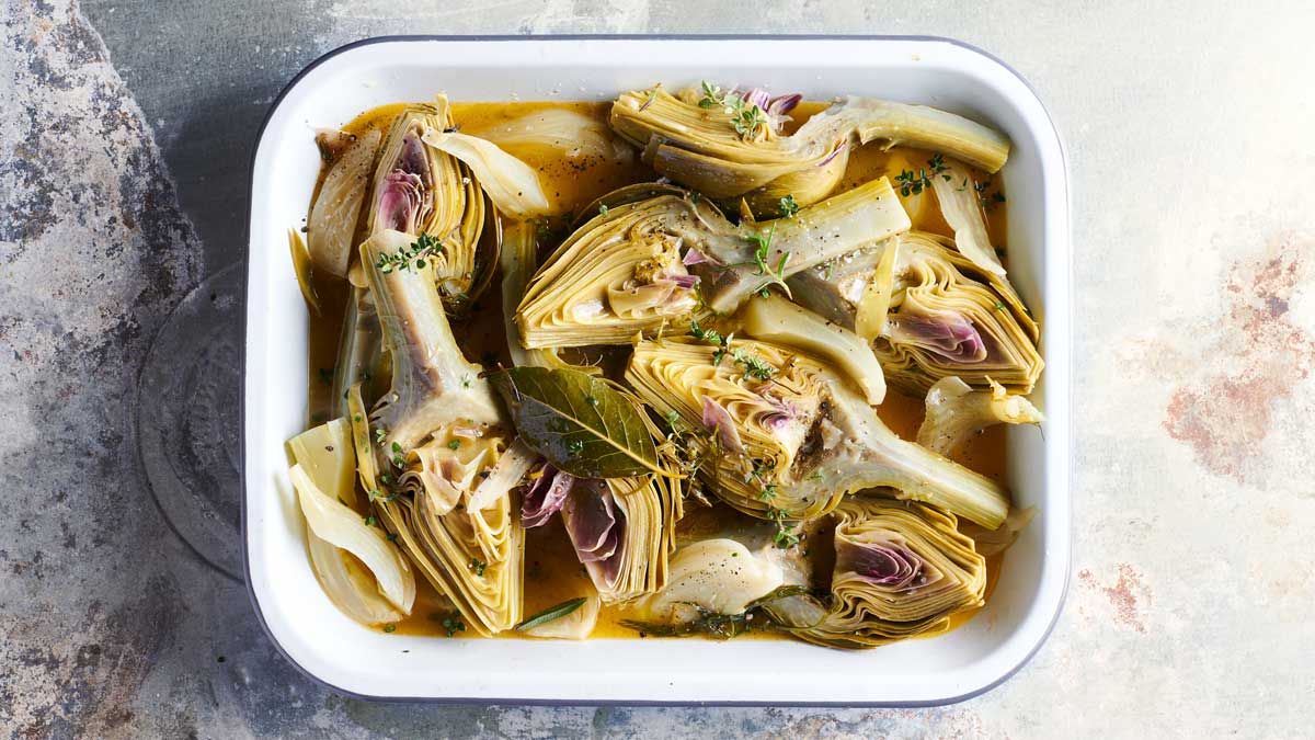 Braised Artichokes and Fennel