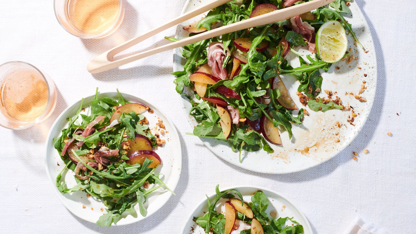 Arugula, Plum and Prosciutto Salad