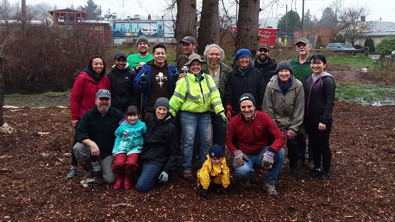 Delridge Neighborhood Development Association (DNDA) group shot outside.