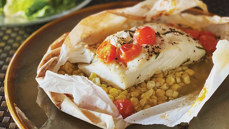 Halibut in Parchment