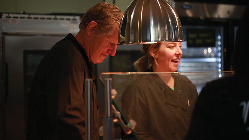 chefs in the cafeteria